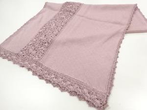 リボン刺繍花模様ショール